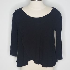 We The Free Black Long Sleeve Shirt Flowy XS